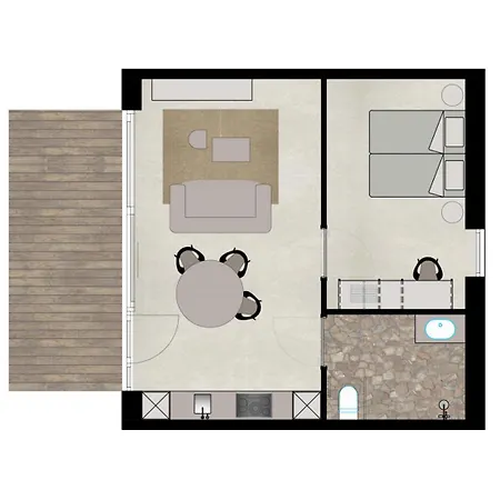 - 2 Personen - Woodz Apartment Heusden-Zolder